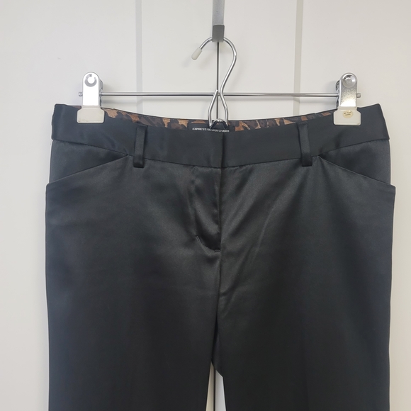 Express Design Studio Editor Black Midrise Bootcut Women's Pants, 6 - Picture 3 of 8